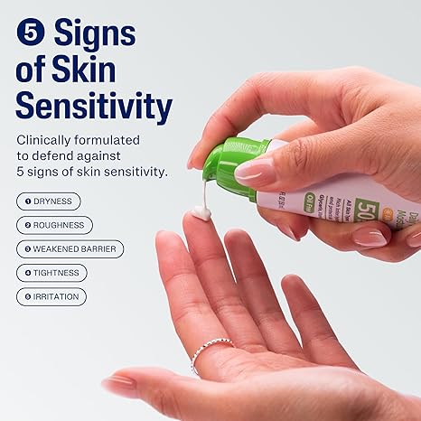 Cetaphil Daily Defence Face Moisturiser SPF 50+ 50g cream bottle in hand