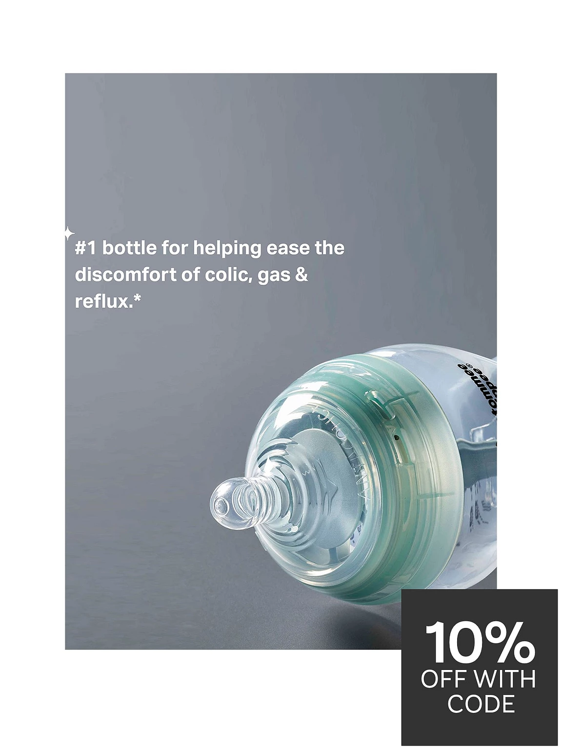 Tommee Tippee Advanced Anti Colic bottle 150ml with green venting valve system
