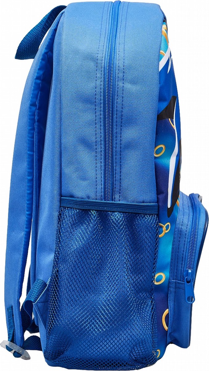Sonic Rings blue backpack with matching wallet and keyring set included
