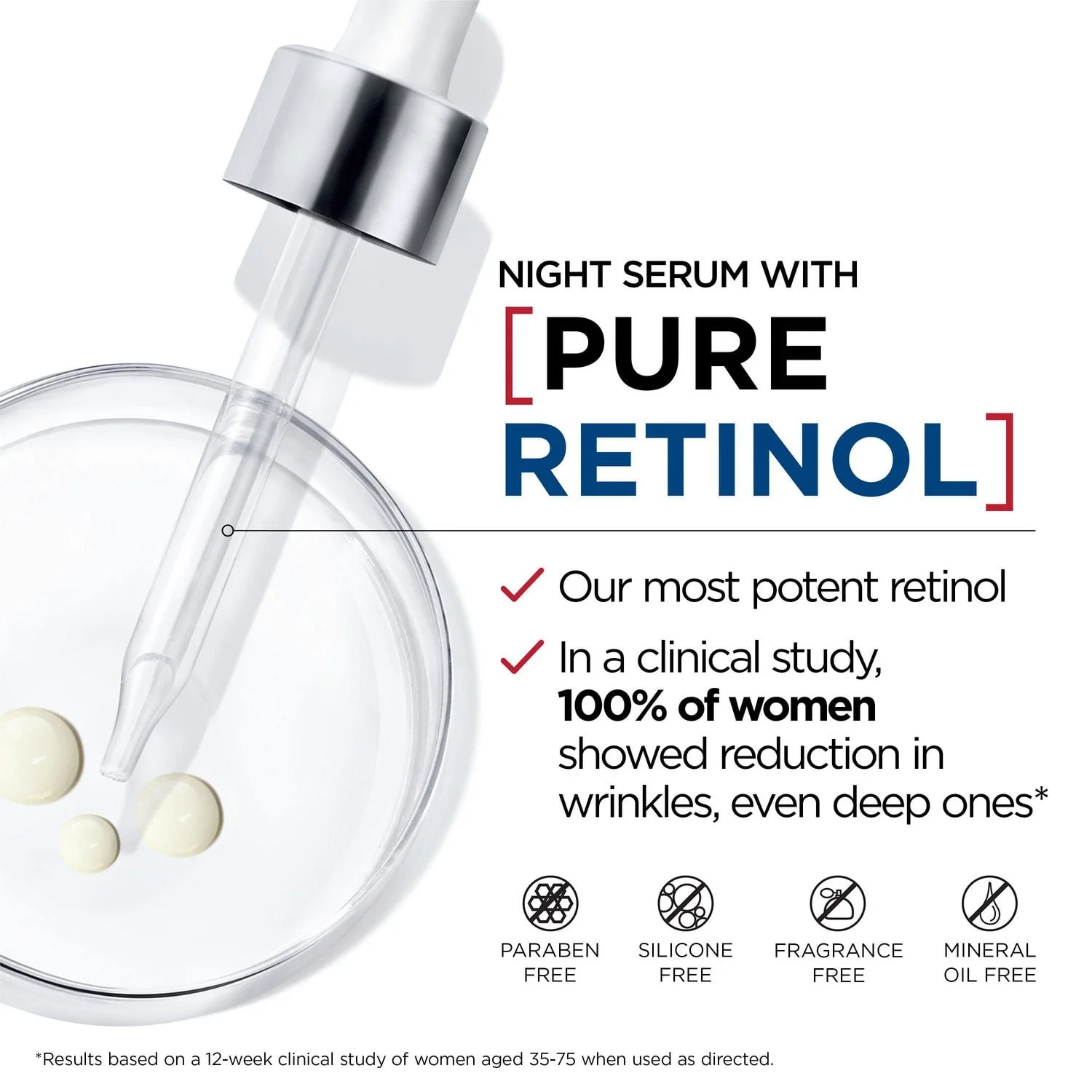 L'Oreal Paris Revitalift Derm Intensives pure retinol night serum 1 fl oz bottle