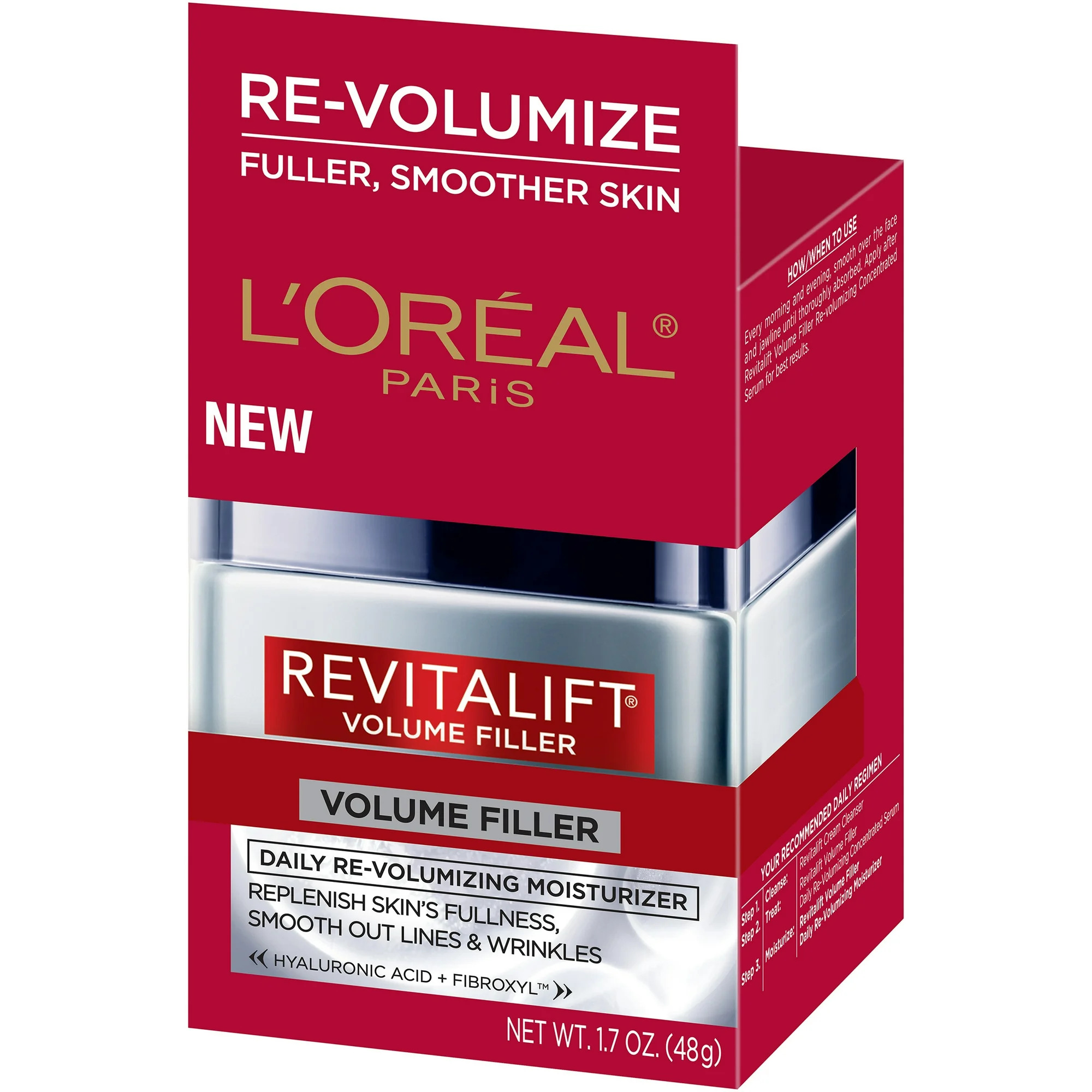 L'Oreal Paris Revitalift Volume Filler daily volumising moisturiser 1.70 oz jar