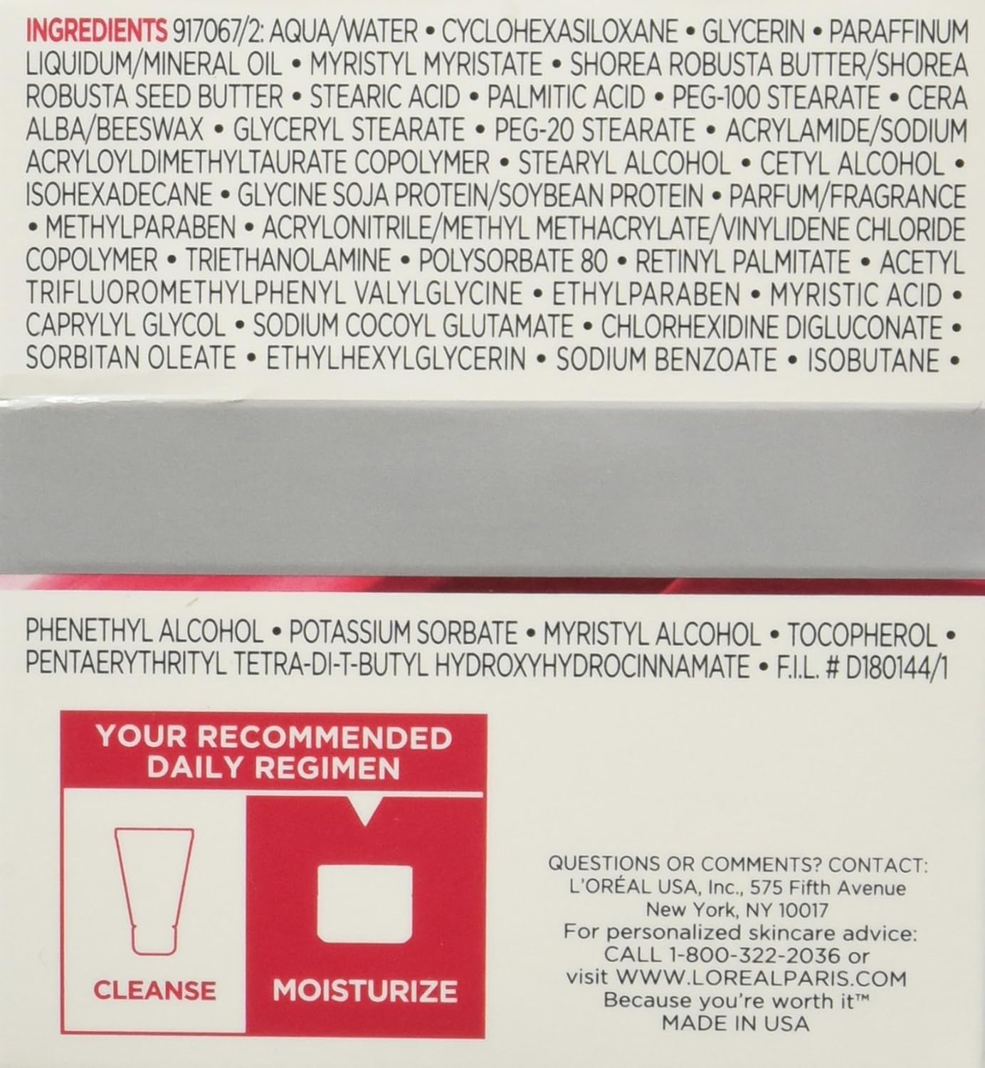 L'Oréal Paris Wrinkle Expert 45+ anti-ageing moisturiser for sensitive skin, 1.7 fl oz