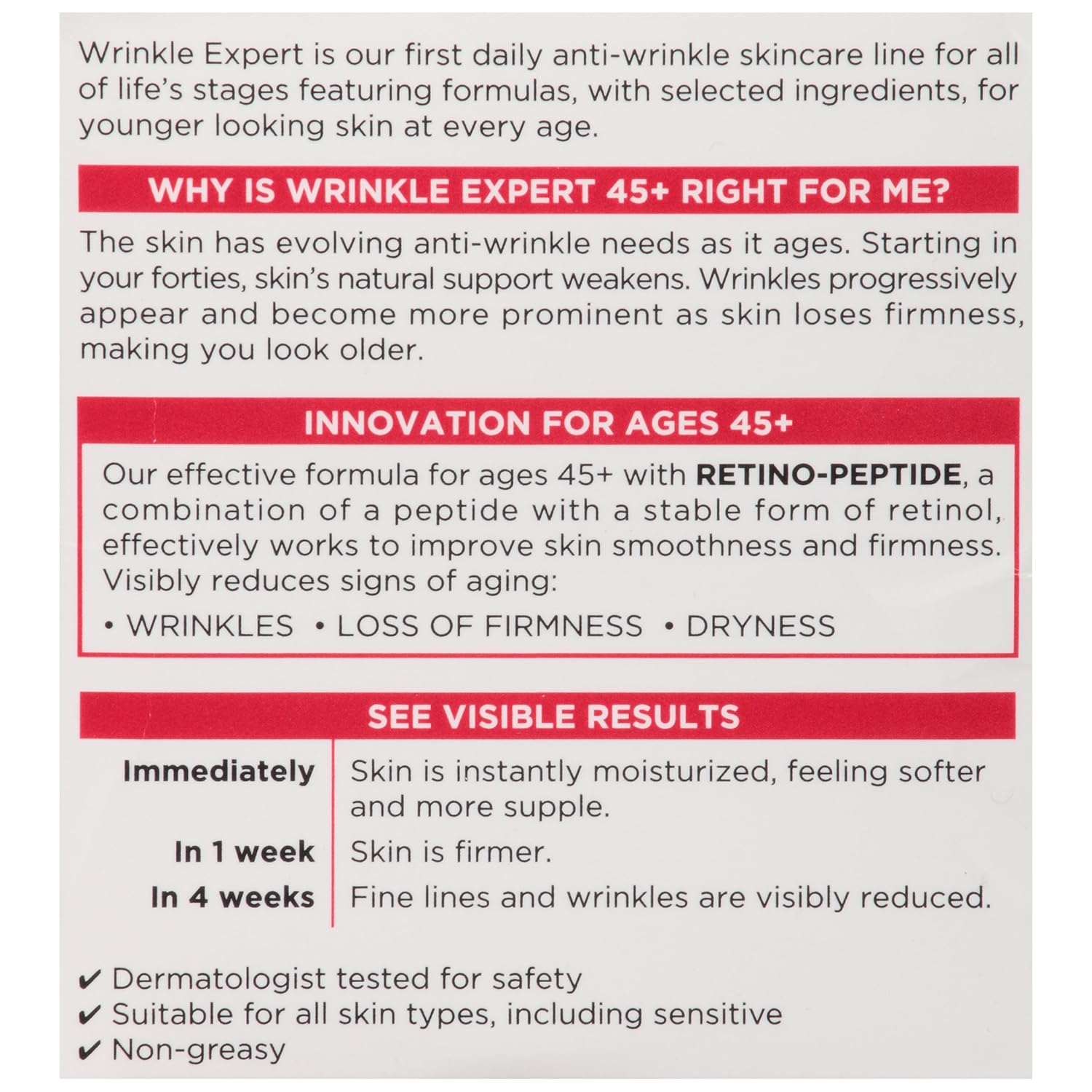 L'Oreal Paris Wrinkle Expert 45+ anti-aging face moisturiser with retino-peptide