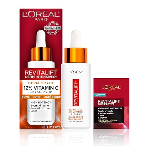 L'Oreal Paris Revitalift 12% Vitamin C serum 30ml with dropper applicator