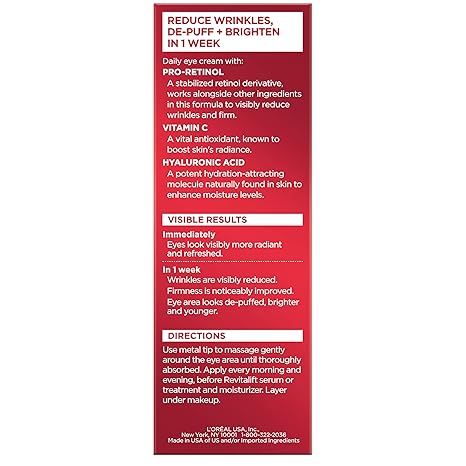 L'Oreal Paris Revitalift Derm Intensives Hyaluronic Acid Eye Serum 0.67 fl oz