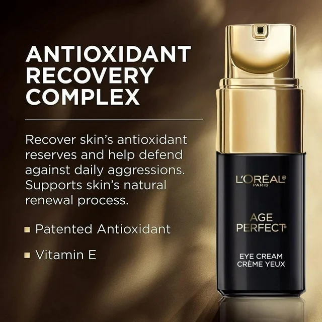 L'Oreal Paris Age Perfect anti-aging eye cream treatment, 0.5 fl oz pump bottle