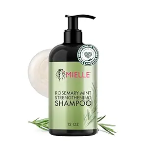 Mielle Rosemary Mint Strengthening Shampoo 12oz bottle with pump dispenser