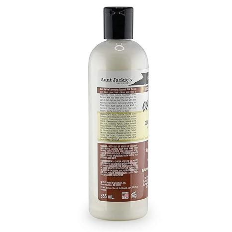 Aunt Jackie's Coco Wash Coconut Milk Conditioning Cleanser 355ml bottle