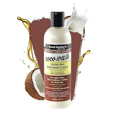 Aunt Jackie's Coco Wash Coconut Milk Conditioning Cleanser 355ml bottle