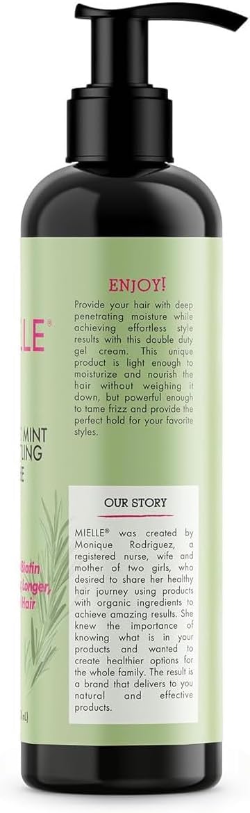 Mielle Rosemary Mint Multivitamin Styling Creme 8oz pump bottle