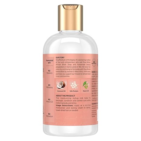 Shea Moisture Coconut and Hibiscus Conditioning Curl and Style Milk 237 ml bottle