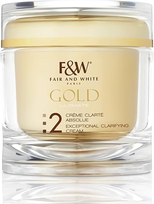 F&W Gold Exceptional Clarifying Cream 200ml jar with clear container
