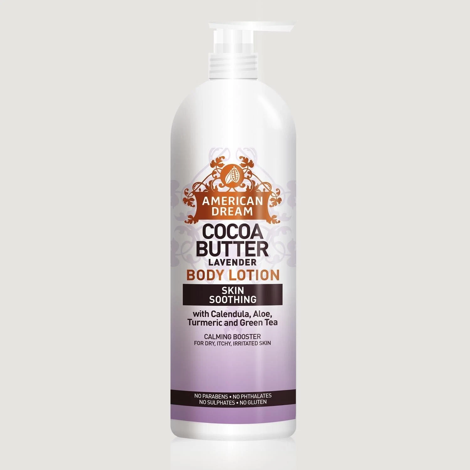 American Dream Cocoa Butter Lavender Body Lotion 750ml pump bottle