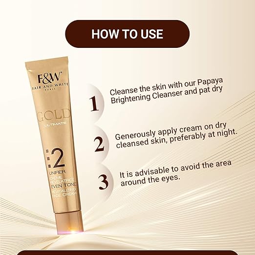 F&W Gold Revitalizing Fade Cream 50ml Step 2 skincare product