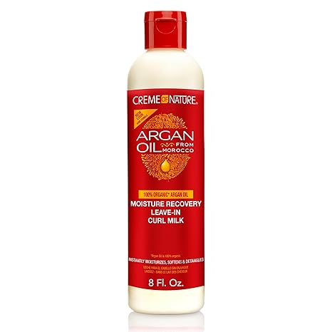 Creme of Nature Argan Oil Moisture Recovery Leave-In Curl Milk 240ml bottle