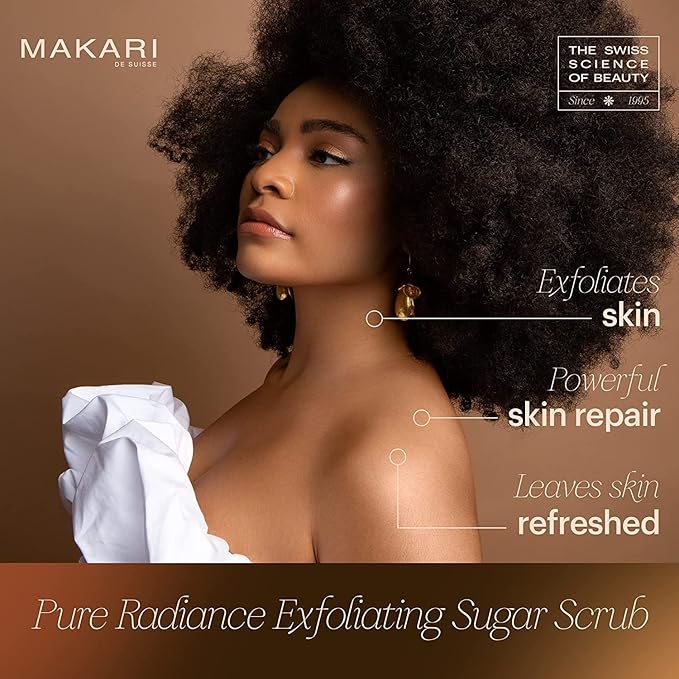 Makari Pure Radiance Exfoliating Sugar Scrub for skin repair and refreshing