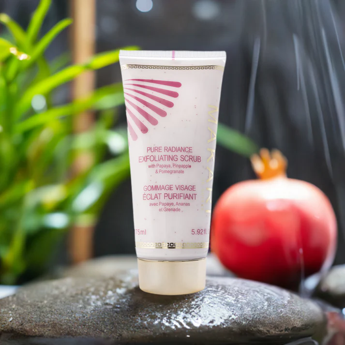 Makari Pure Radiance Exfoliating Scrub 75ml with papaya, pineapple and pomegranate