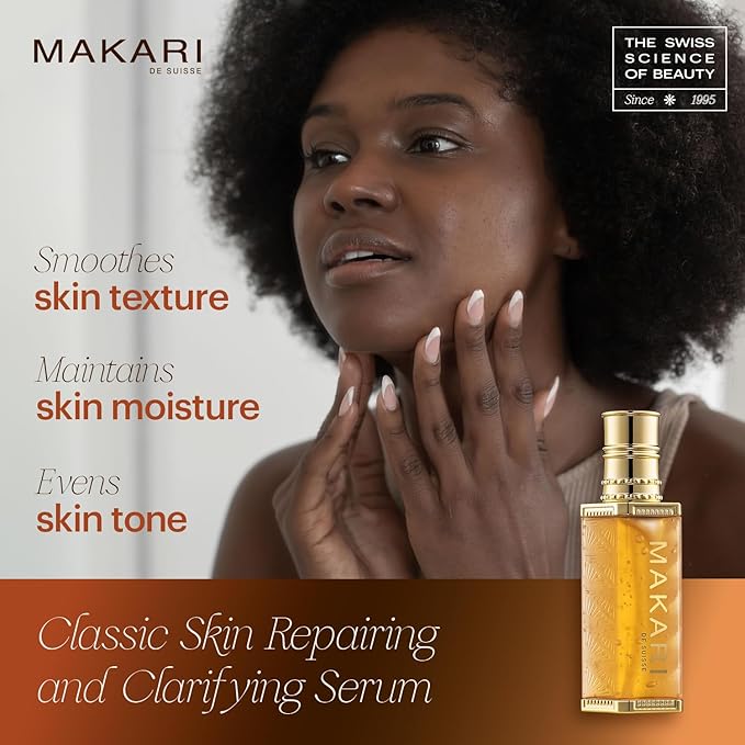 Makari Classic Skin Repairing and Clarifying Serum 40ml amber bottle with gold cap