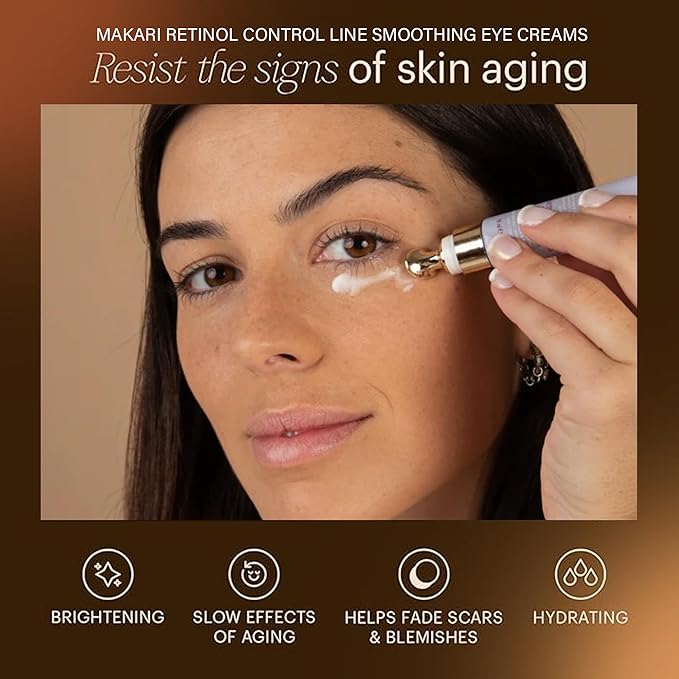 Makari Retinol Control Line Smoothing Eye Cream with dropper applicator