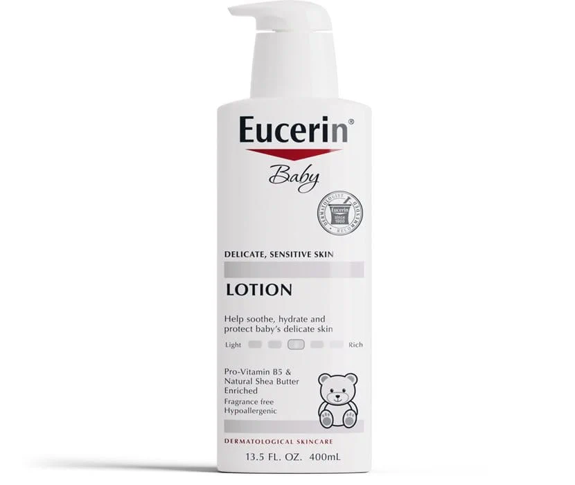 Eucerin Baby Body Lotion with Pro-Vitamin B5 and Shea Butter, 13.5 oz bottle