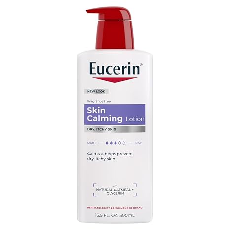 Eucerin Skin Calming Body Lotion for dry itchy skin 16.9 fl oz
