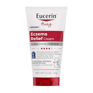 Eucerin Baby Eczema Relief Cream 5oz tube white packaging red band