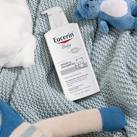 Eucerin Baby two-in-one wash and shampoo 13.5 oz with pro-vitamin B5