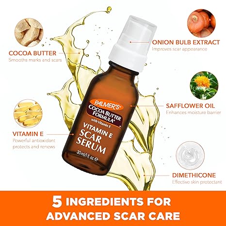 Palmer's Cocoa Butter Vitamin E Scar Serum 1 fl oz brown bottle