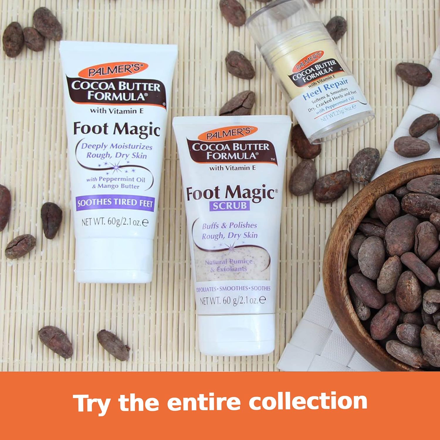 Palmer's Cocoa Butter Formula Foot Magic Scrub tube 60g with Vitamin E