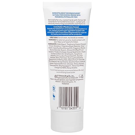 Palmer's Cocoa Butter Heals & Softens Hand Cream 3.4 oz tube