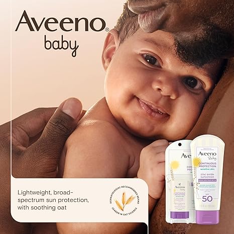 Aveeno Baby Continuous Protection Sensitive SPF 50 sunscreen 3 fl oz
