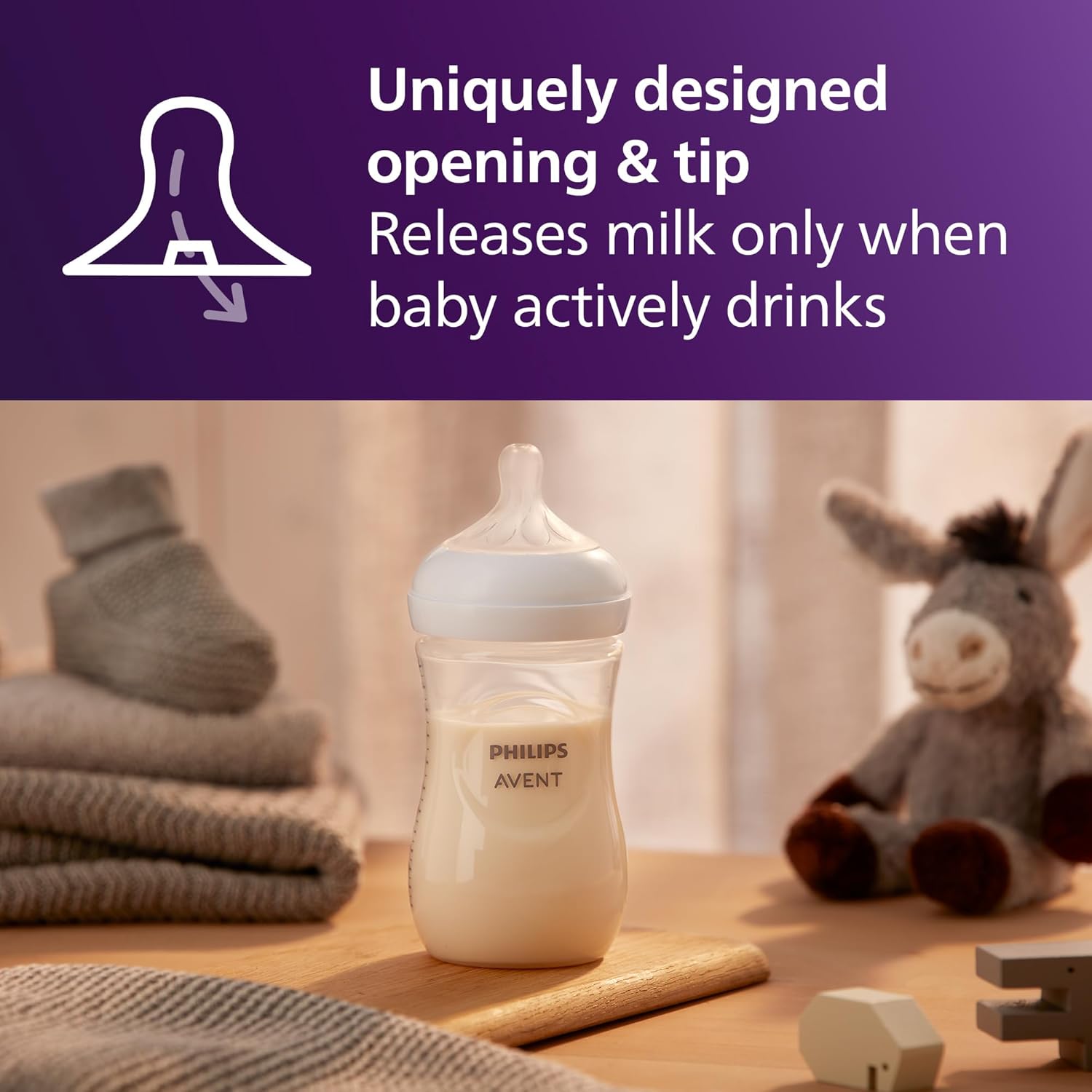 Philips Avent Natural Response 3.0 Level 3 teat, 1m+, 2 pack