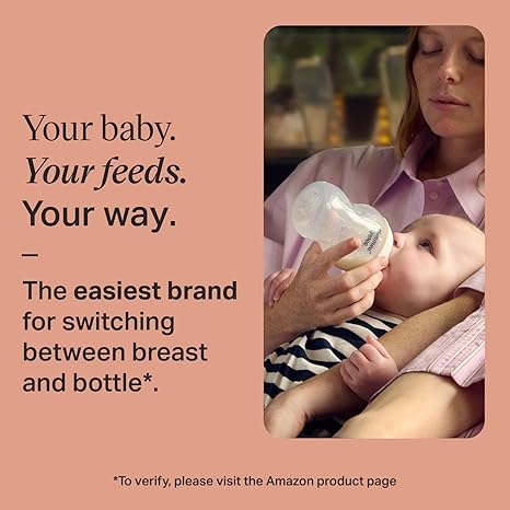 Tommee Tippee Natural Start Newborn Starter Set pink feeding bottles