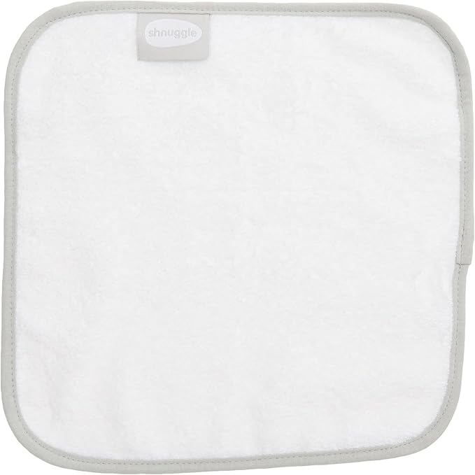 Snuggle soft baby wash cloth grey and white 12 pack