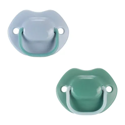 Tommee Tippee Closer to Nature AnyTime Soother 6-18 months two pack blue green