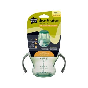 Tommee Tippee First Sips soft transition cup with handles, four months plus
