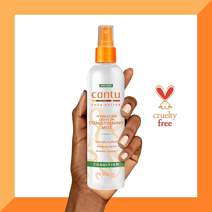 Cantu Shea Butter Hydrating Leave-In Conditioning Mist 237ml spray bottle