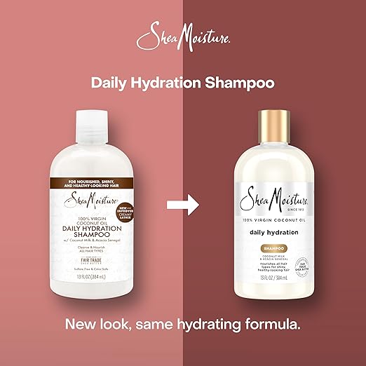 Shea Moisture Virgin Coconut Oil Daily Hydration Shampoo 384 ml bottle