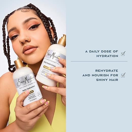 Shea Moisture Virgin Coconut Oil Hydration Shampoo 384 ml bottle