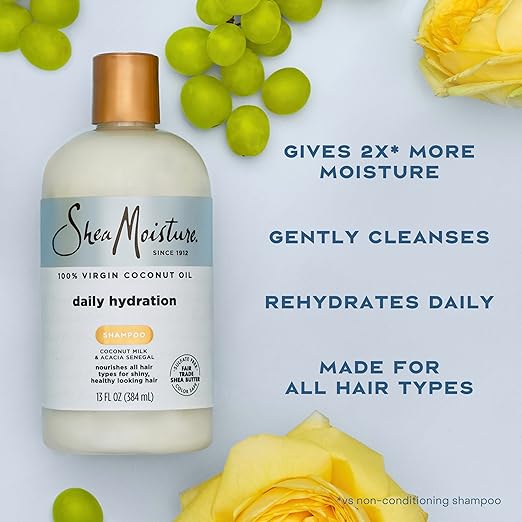 Shea Moisture Virgin Coconut Oil Hydration Shampoo 384 ml bottle