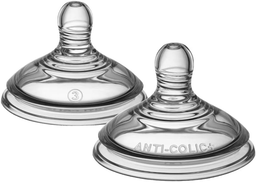 Tommee Tippee Closer to Nature Slow Flow bottle teats 2 pack newborn