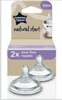 Tommee Tippee Closer to Nature Slow Flow teats two pack 0m+