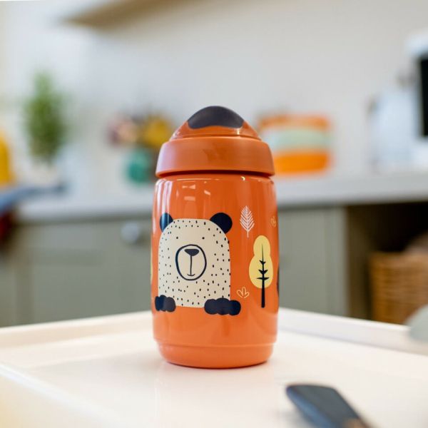 Tommee Tippee Superstar Sippee Trainer Cup 390ml orange with bear design