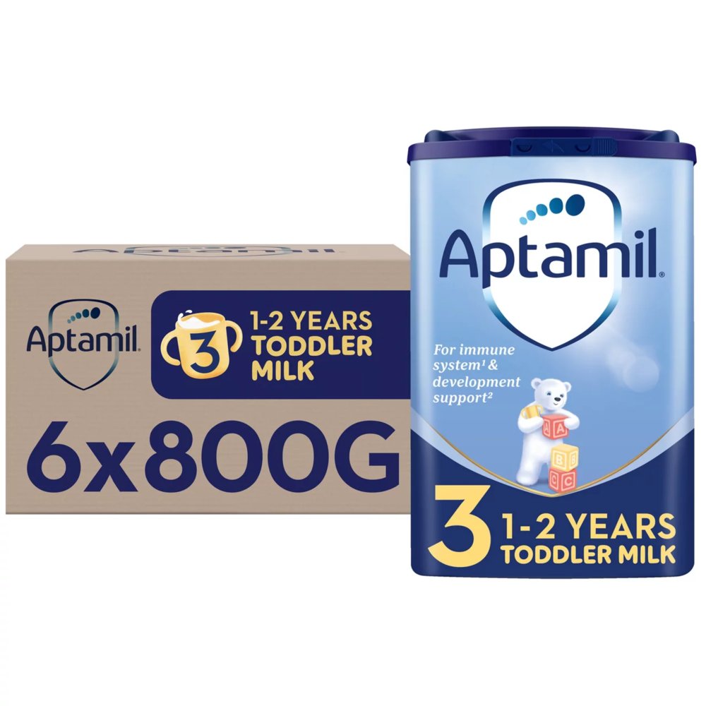 Aptamil 3 toddler milk formula powder 800g for ages 1-2 years