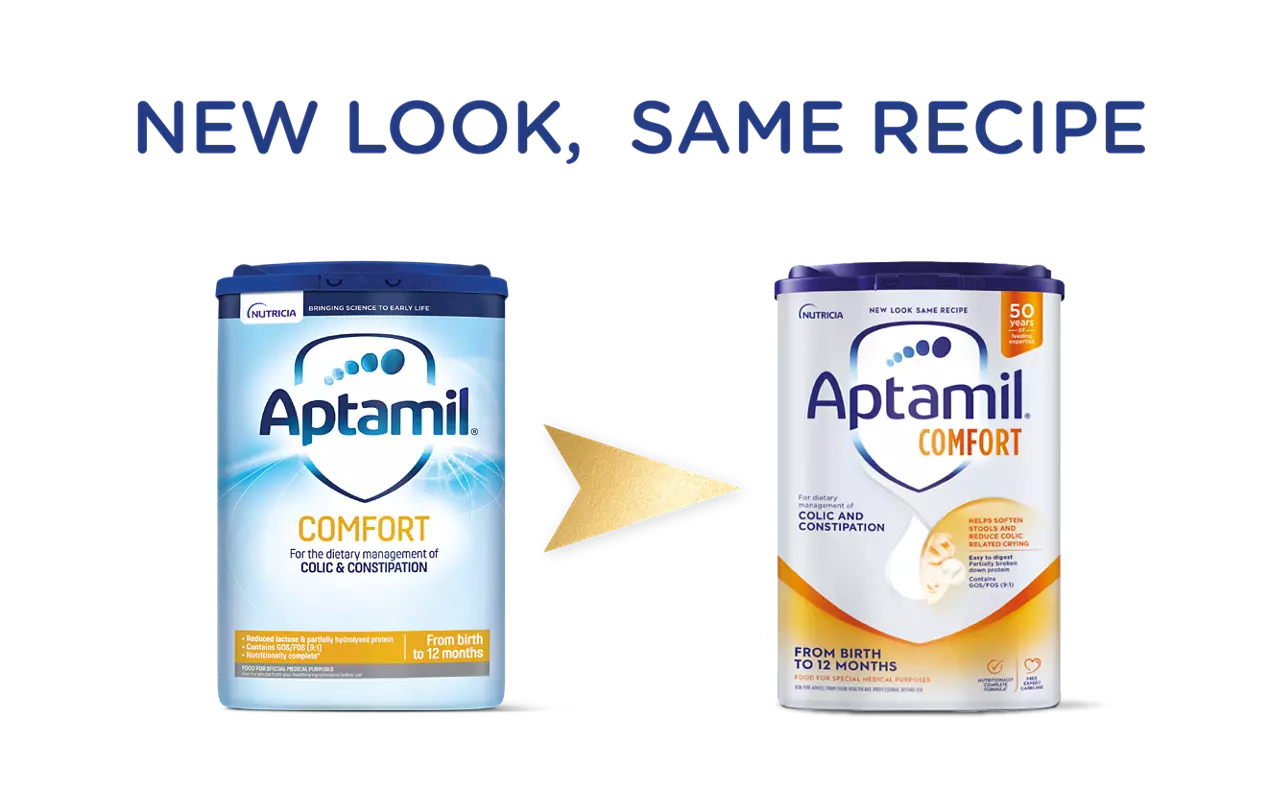 Aptamil Comfort Formula 800gm infant milk powder from birth to 12 months
