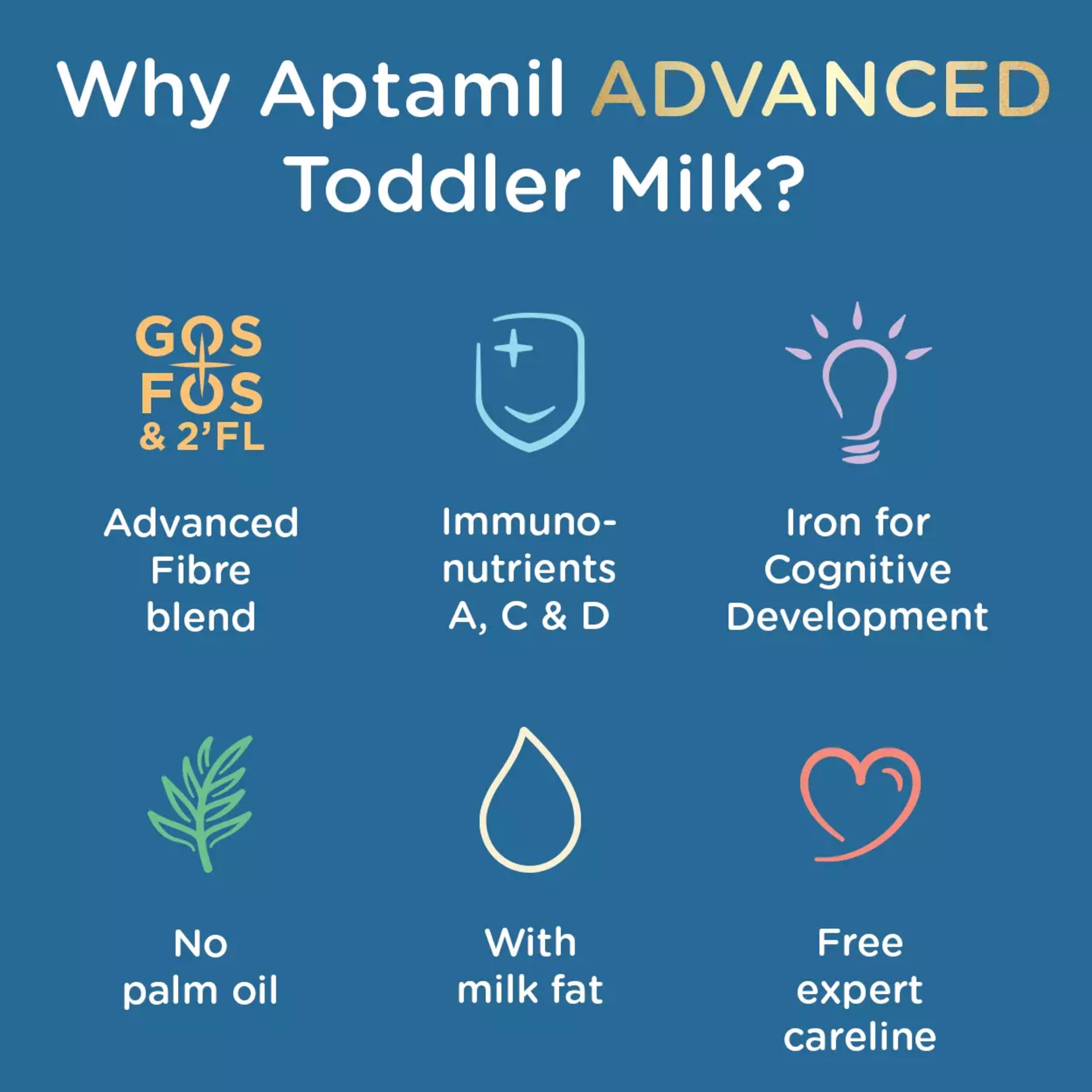 Aptamil Advanced 3 toddler milk powder formula 800g for 1 year plus