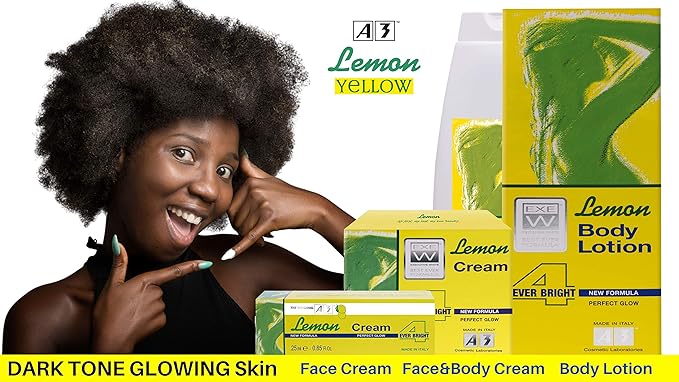 A3 Lemon Cream 4Ever Bright body lotion 400 ml yellow bottle