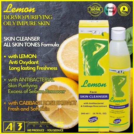 A3 Lemon Skin Cleanser 260ml dermo purifying oily impure skin formula