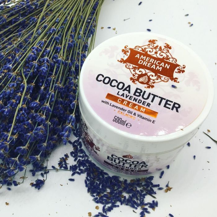 American Dream Cocoa Butter with Lavender Body Cream 500ml jar
