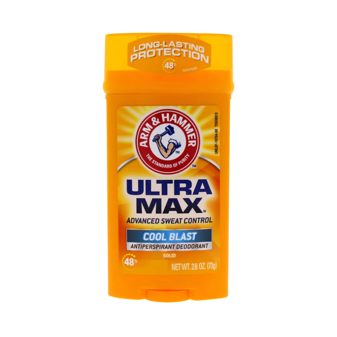 Arm & Hammer Ultra Max Cool Blast antiperspirant deodorant solid 73g orange stick